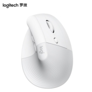 罗技（Logitech） Lift无线人体工学垂直鼠标 立式鼠标Vertical无线蓝牙轻音办公鼠标 中小手型白色