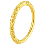 京东百亿补贴：China Gold 中国黄金 足金金箍棒戒指 约3g ZGHJA011107