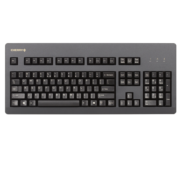 樱桃（Cherry）G80-3000LSCEU-2 机械键盘 有线键盘 游戏键盘 全尺寸键盘 经典复古 黑色 青轴