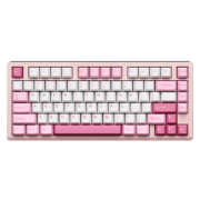 18点30开始、PLUS会员：VGN VXE75 铝坨坨 三模机械键盘 80键 冰莓冰淇淋轴 冰桃粉