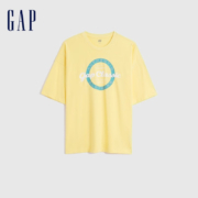 京东百亿补贴：Gap 情侣纯棉落肩短袖T恤 858370