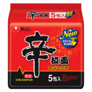 农心（NONGSHIM）方便面 辛拉面 韩式拉面袋面 方便食品 熬夜加班宿舍充饥夜宵速食 辛拉面120g*5袋