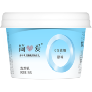 简爱简爱 酸奶0%蔗糖原味零添加剂裸酸奶健身代餐135g*12杯