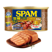 世棒（SPAM）午餐肉罐头蒜香口味198g 开罐即食早餐火锅烧烤麻辣香锅食材