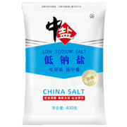 中盐 盐 低钠盐400g 加碘食用盐 健康低钠