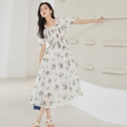 DUIBAI 对白 女式中长连衣裙 DDQ121V