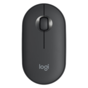 罗技（Logitech） Pebble鹅卵石无线蓝牙鼠标 静音鼠标 办公鼠标 时尚女性鼠标 蓝牙静音鼠标-石墨黑