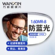 winsee 万新 1.60MR-8防蓝光镜片（阿贝数40）+Gimshy多款眼镜架可选