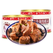 小猪呵呵 红烧猪肉罐头256g 户外肉夹馍下饭菜方便速食红烧肉
