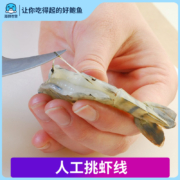 海鲜世家 鲜冻特级去虾线大号青虾仁 100g*10包
