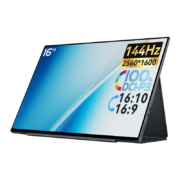 6DSHARK 六维鲨 G16Q2 16英寸便携式显示器（2.5K、100%DCI-P3、144Hz、 触控）