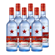 红星 二锅头 蓝瓶绵柔8纯粮 53度 750mL*6瓶清香型 整箱 纯粮高度白酒