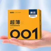 需抢券：美诺 玻尿酸果冻盒避孕套 超薄光面001 共3只