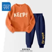 京东百亿补贴：Jeanswest 真维斯 男童套装春装 110-160