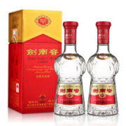 剑南春 52度 绵竹 水晶剑 浓香型白酒 500ML*2
