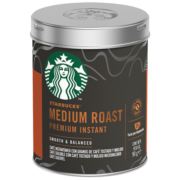 星巴克（Starbucks）黑咖啡 速溶咖啡 0糖90g可做40杯 中度烘焙 法国原装进口