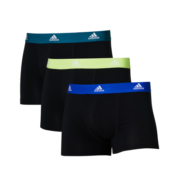 ADIDAS/阿迪达斯adidas男士速干舒适秋弹力棉质防摩擦结构平角内裤3条装 【速干+吸湿排汗3条装】黑&墨绿/ S