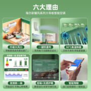 海尔空调1.5匹家用一级能效变频冷暖自清洁 低噪WiFi智能物联防直吹 感应控制壁挂式空调挂机 【小1.5匹】大导板+防直吹32KYD81