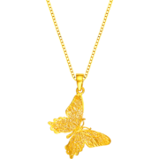CHOW TAI SENG 周大生 蝴蝶足金吊坠 1.74g G0GC0002