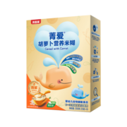 贝因美婴幼儿高铁米粉 宝宝辅食绿色大米粉 菁爱胡萝卜2阶米糊200g