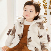 巴拉巴拉 男女童颗粒绒棉服外套（66-100cm）2色