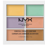 NYX 6色修容遮瑕盘 到手约￥55.22