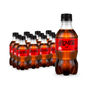 可口可乐 Coca-Cola 零度 Zero 汽水 碳酸饮料 300ml*12瓶 整箱装 可口可乐公司出品