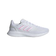 PLUS会员：adidas 阿迪达斯 RUNFALCON 2.0 女随心畅跑舒适网面跑步运动鞋 白/红