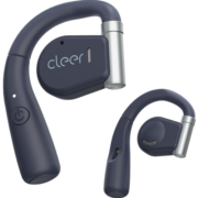 cleer【半佛推荐】ARC音弧蓝牙运动跑步耳机无线开车骑行骨传导升级开放挂耳式商务耳麦适用苹果华为 黑曜金【充电盒升级款-续航18H】