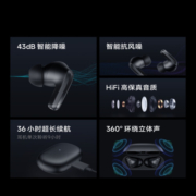 小米（MI）Redmi Buds 4 Pro 真无线蓝牙耳机 主动降噪 游戏低延迟 苹果华为手机通用（镜湖白）