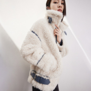 LILY 丽丽 女士环保仿皮草外套 121459I3905