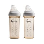 hegen 婴儿PPSU奶瓶套装 两只装 330ml 白色 0月+