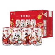 Plus会员:健力宝 纤维+橙蜜味无糖0糖0脂运动碳酸饮料 330ml*24罐 *2件（买二赠一）