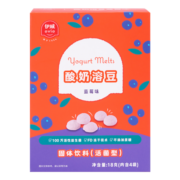 伊威（Eastwes）儿童零食酸奶溶豆 添加益生菌入口即化 蓝莓味18g(内含4袋)