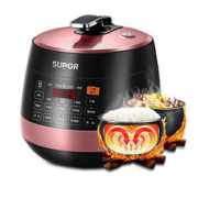 SUPOR 苏泊尔 电压力锅家用5L双胆3-6人智能球釜不粘锅底盘加热触控一键排气电压力锅SY-50YC8201Q