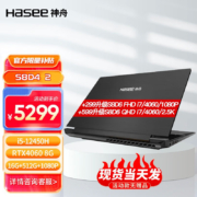 神舟（HASEE）新品战神S8D6/Z8D6 京东百亿补贴：12代酷睿i7 RTX4060独显 15.6英寸笔记本电脑 战神S8 i5/4060/16/512G/1k
