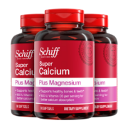plus会员、概率券：Schiff 旭福 钙镁片 液体钙维生素d片  90粒*3