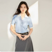 DUIBAI 对白 女式短袖针织衫 DDO036Q