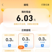 淘宝 逛逛每日提现 实测得0.3元 wzl
