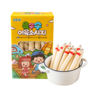 Zek韩国进口 深海玉米鳕鱼肠儿童零食 鱼肉火腿肠  即食早餐20根300g