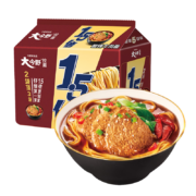 学生会员、PLUS会员：今麦郎 大今野1.5倍酸辣牛肉面 138g*5包（多口味可选）