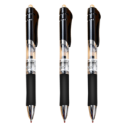 YUPIN 誉品 按动中性笔黑色0.5mm 10支黑笔 经典款
