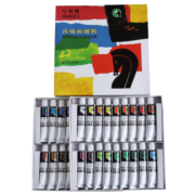 马利(Marie's)丙烯颜料套装36色12ml盒装 画笔橡皮梅花盘铅笔套装 墙绘手彩绘饰品防水不掉色丙烯画颜料套装