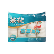 茶花（CHAHUA）一次性纸杯 加厚 218ML*100只