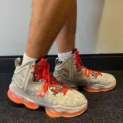 耐克Nike Lebron 19詹姆斯 灰橙男子实战缓震篮球鞋DC9341-001
