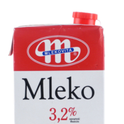 【自营】Mlekovita波兰全脂纯牛奶1L*12盒