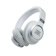 JBL LIVE660NC 自适应主动降噪蓝牙耳机 立体声通话头戴式无线耳机 苹果安卓手机通用 珍珠白
