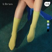 Ubras 哑光天鹅绒多彩中筒袜 3双 UC932111