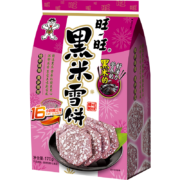 旺旺 黑米雪饼 早餐 零食膨化食品 饼干糕点 原味 170g*3件