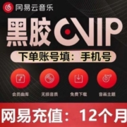 网易云音乐黑胶会员年卡